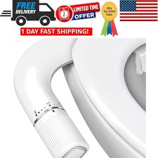 Ultra-Slim Bidet Attachment for Toilet - Dual Nozzle Frontal  Rear Wash wi...