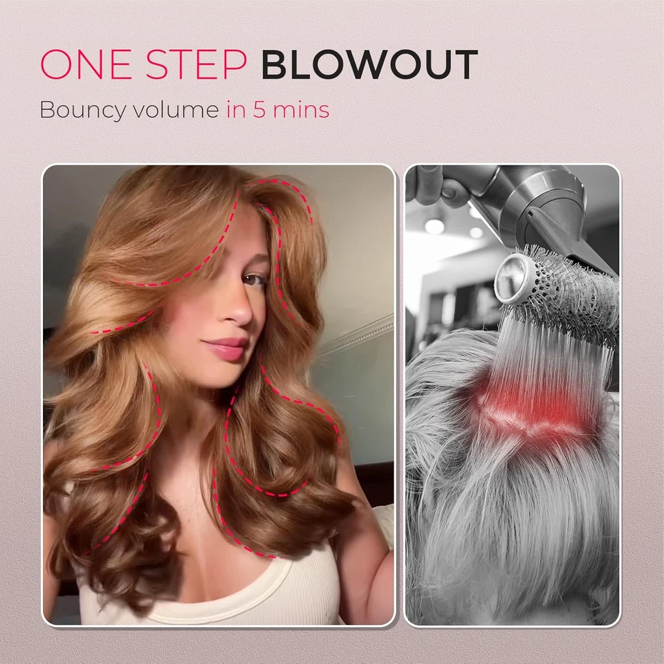TYMO 2.0 Hair Blow Dryer Brush - Blowout Hot Air Brush, One Step Volumizer, Upgr - Image 4 of 4