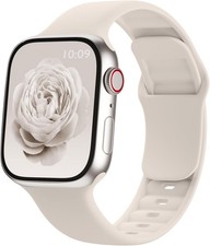 Soft Silicone Strap Compatible with Apple Watch Series 7 44mm Waterproof