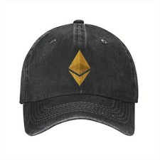 Ethereum Logo Printed baseball cap Unisex outdoor sports leisure adjustable hat