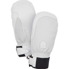 HESTRA Women's Army Leather Patrol Mitt Female XL 9.0 Light Grey