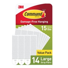 Command 15 lb Large Picture Hanging Strips 14 Pairs 28 Strips Damage Free