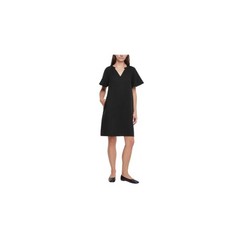 Gap Women's Gauze Pop-Over Dress Black Size S