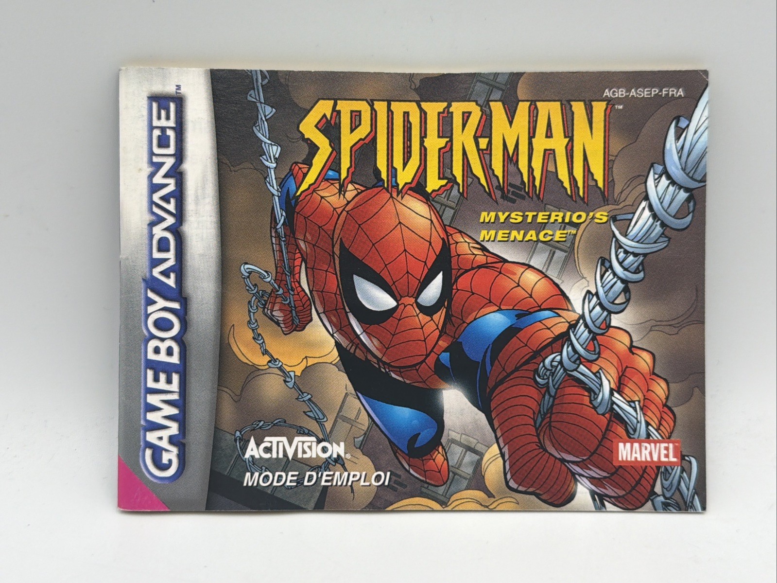 NOTICE : SPIDER MAN MYSTERIO'S MENACE / nintendo game boy advance