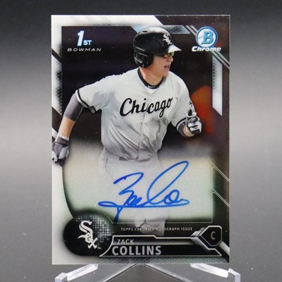 2016 Bowman Chrome Draft Autographs Zack Collins Rookie (RC) #CDA-ZC 1st Auto SP
