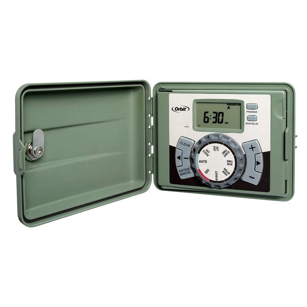 Orbit 57900 12-Station Outdoor Swing Panel Sprinkler System 12-Station, Green