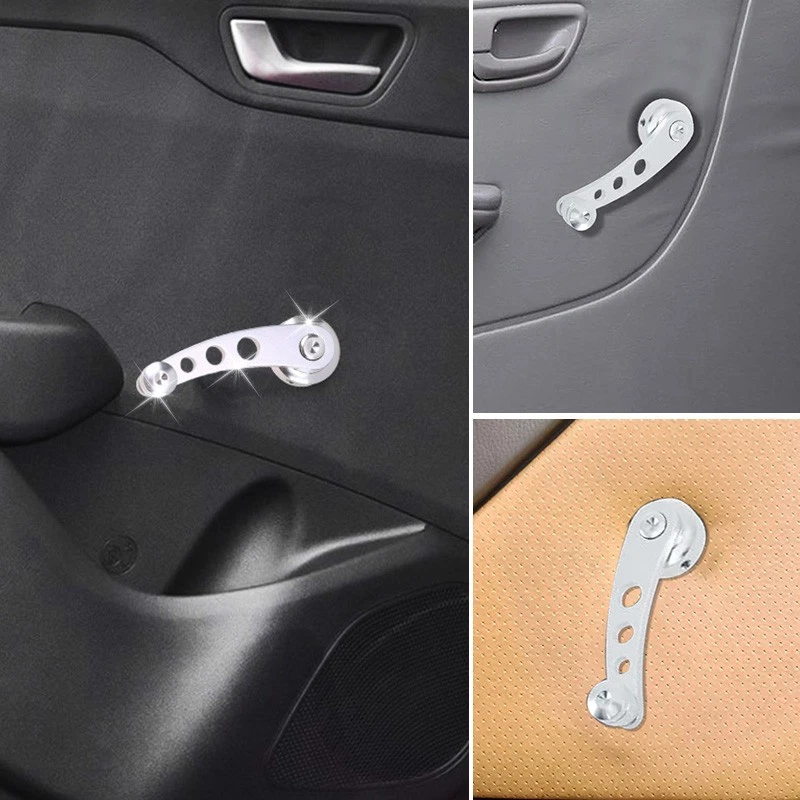2xx Universal Aluminio Manual Billet Coche Ventana Manivela Manivela Enrolladora Camioneta Pickup Foto 3 de 4
