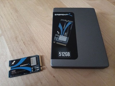 Sabrent Rocket Nano SSD NVMe PCIe M.2-2242 PCIe Gen3 x 4 512GB Only 33 Hours Use