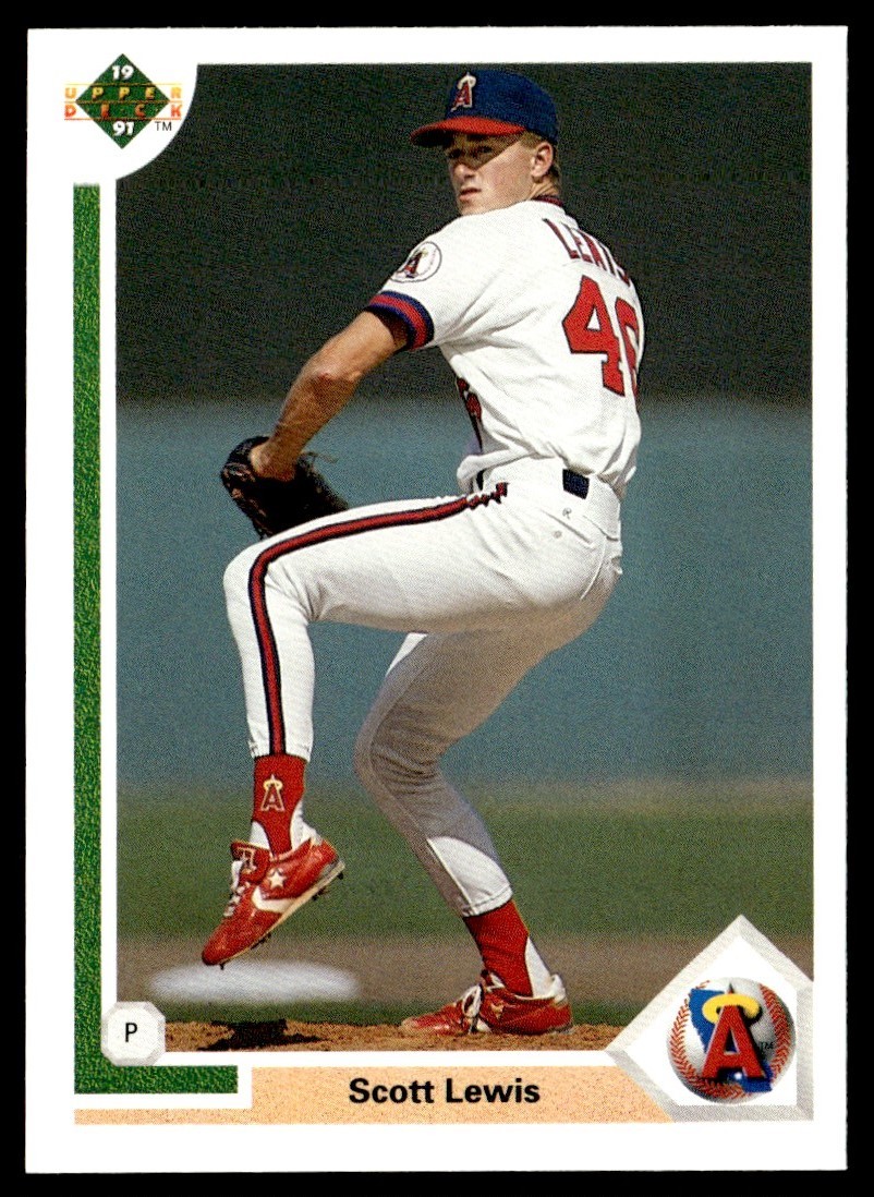 1991 Upper Deck Scott Lewis Rookie California Angels #594