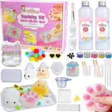  Easy-to-Use Squishy Resin Kit - 1:1 AB Liquid Silicone, Taba Squishy Kit