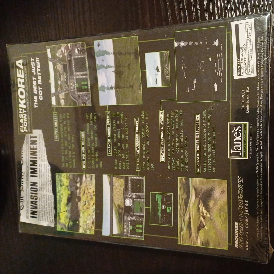 JANE'S COMBAT SIMULATIONS FLASH POINT KOREA AH-64D LONGBOW PC CD ROM NEW BIG BOX - Image 2 of 3