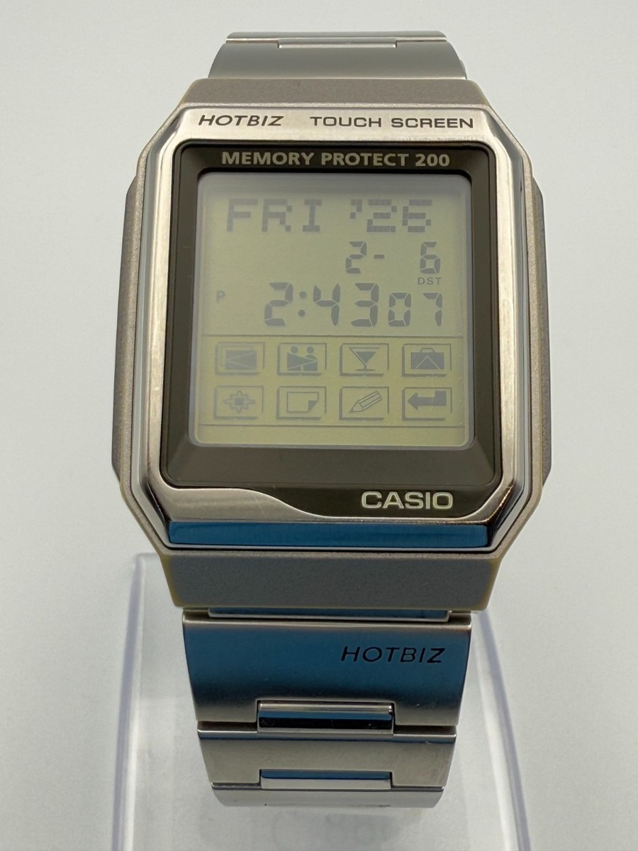 Old Casio Data Bank HOTBIZ Vdb-2100 Wrist Watch Touch Screen for