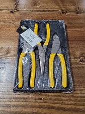 Caterpillar Cat Tools Usa By Snap-on 3pc Plier Set 233-1639 Slip Needle Cutter