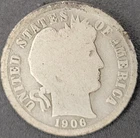 1906 O New Orleans Mint Barber Dime