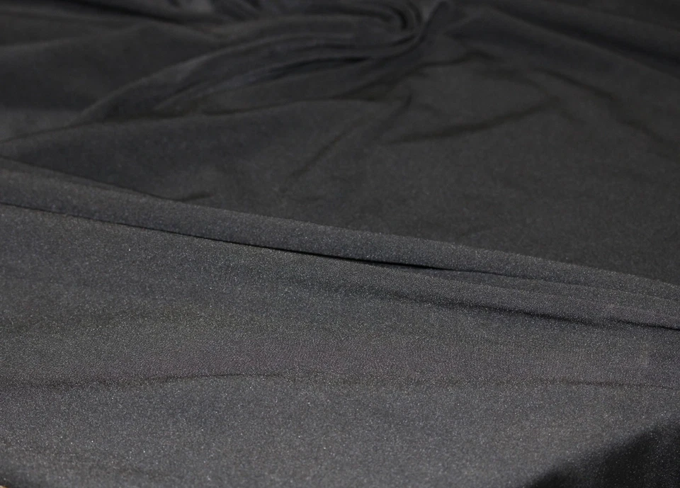 10 YD JERSEY MICROFIBER LYCRA ATHLETIC FABRIC 4 WAY STRETCH COLOR BLACK 62" WIDE - Image 3 of 3