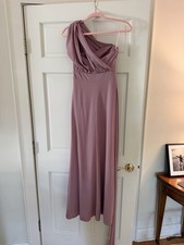 Vera Wang one shoulder bridesmaid gown in rose pink Size 10 Worn once