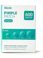 Pimple Patches for Face - 4 Size 600 Counts Acne Patches, Hydrocolloid Patches f