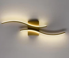✨TENGIANTS Modern LED Sconce Wall Lighting Indoor 24" Minimalist Industrial Gold