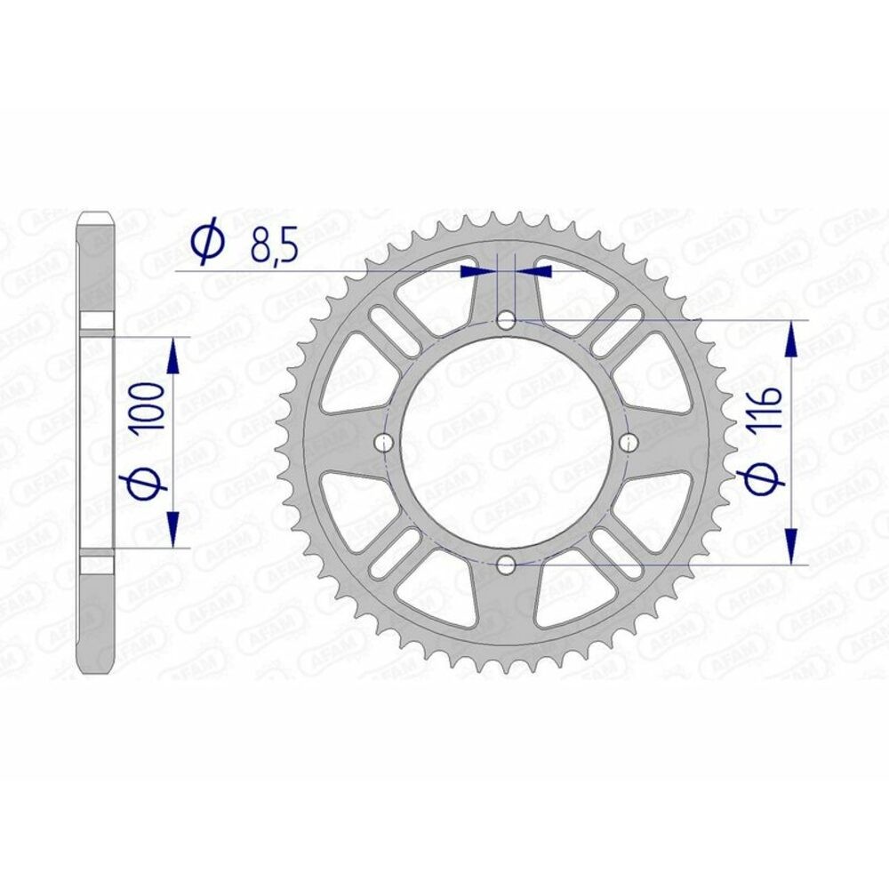 Crown AFAM Aluminium 17105-paso 428 for Moto Spare Parts & Accessories