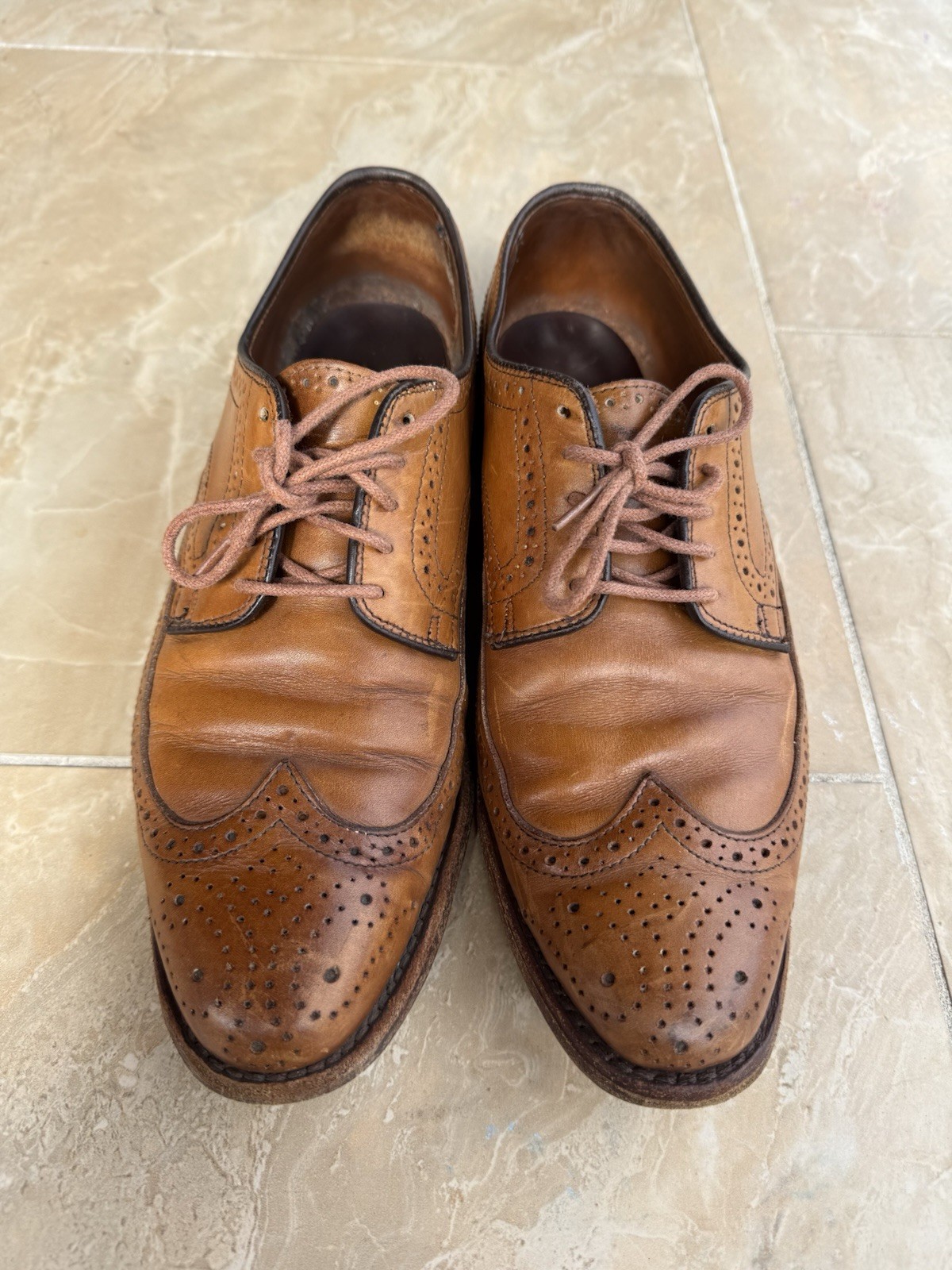 Allen Edmonds Concord Wingtip Shoes Brown Men’s 8.5 D