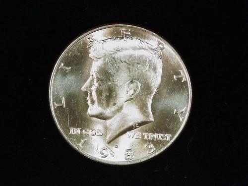 1983-D Kennedy Half Dollar AU++ (1). Free Shipping!