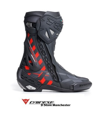 TCX RT-Race Stiefel schwarz/rot Rennsport Bahn Urban Touring Motorradstiefel ...