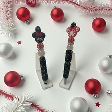    Disney-Inspired Beaded Pens   Minnie Mouse Christmas Edition Set    