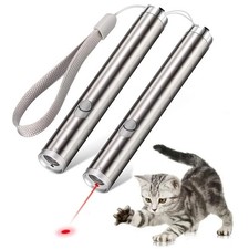 Cat Dog Toy Red Laser Pointer Pen USB Rechargeable LED Light UV Flashlight