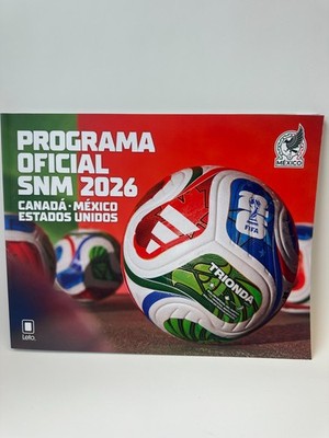 Leto 2026 World Cup Official program booklet English/ Spanish