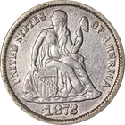1872-P Seated Liberty Dime