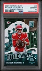2024 Panini Donruss Elite Title Waves Green Patrick Mahomes II #10 PSA 10 GEM MT