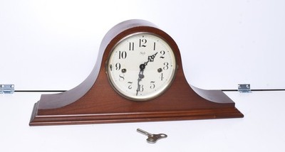 Vintage Franz Hermle Sligh German Mantle Chime Clock  20'' Large Walnut Wood
