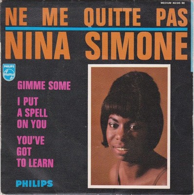 NINA SIMONE NE ME QUITTE PAS FRENCH ORIG EP 45 PS 7''