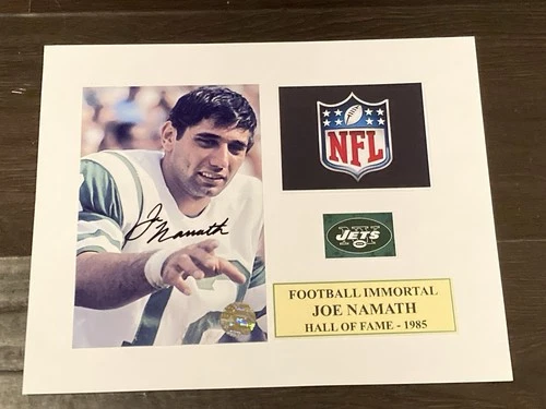 Joe Namath Autographed signed 5x7 Photo with COA. HOF