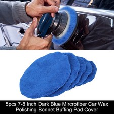 5STK 7-8 Zoll Weiche Mikrofaser Auto Wachsen Polierer Pad Motorhaube