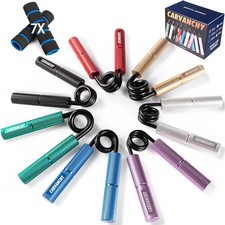 Grip Strength Trainer Set 50-350LB 7 Pack Metal No Slip Hand Gripper Workout