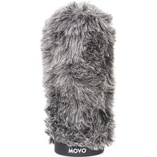 Movo Photo WS-G160 Furry Rigid Windscreen for Microphones up to 6.3" Long