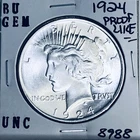 1924 P BU GEM PEACE SILVER DOLLAR UNC MS+++ U.S. MINT RARE COIN 8988