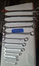 Vintage Kal Usajapan 11 Pc Sae Combination Wrench Set Open Box Chrome Made Usa