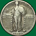 1919-S Standing Liberty Quarter Choice Very Fine VF+ Coin #40428