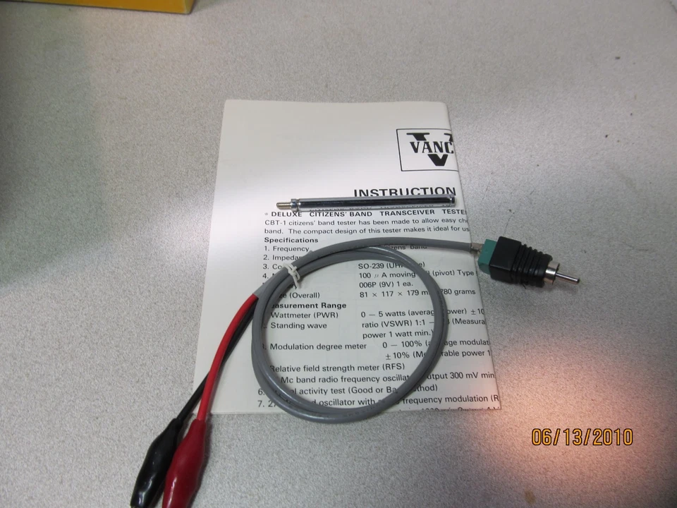 NOS VANCO CBT -1 PROBADOR TRANSCEPTOR probado funcionando Foto 4 de 4