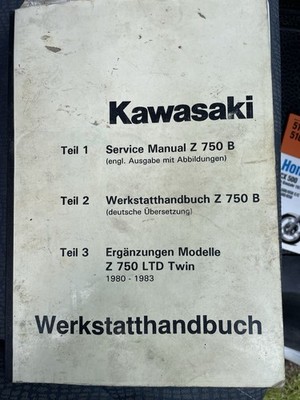 Original Kawasaki Werkstatthandbuch Z750B / LTD Twin 1980 1983 Service Manual