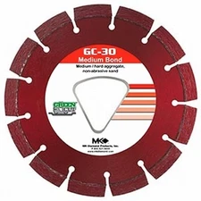 MK Diamond Early Entry Diamond Blade 6 3/8" Medium Hard Aggregate