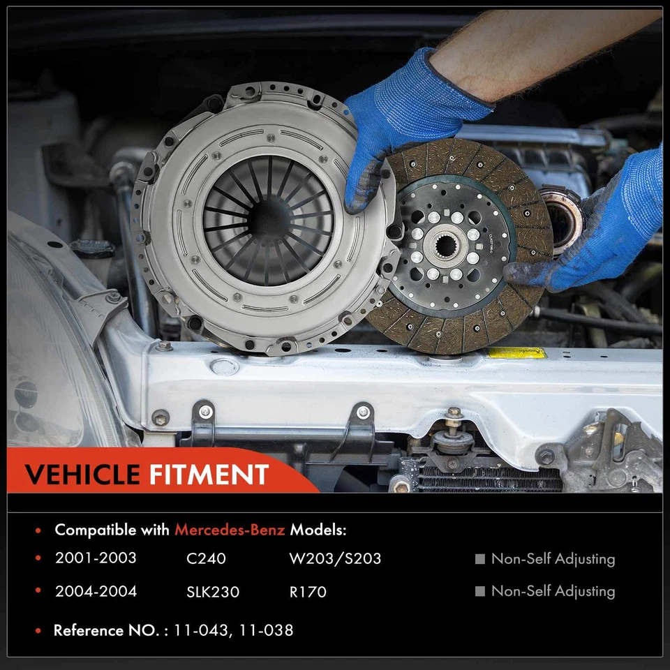 Transmission Clutch Kit w/Clutch Slave Cylinder for Mercedes-Benz C240 SLK230 - Image 2 of 4
