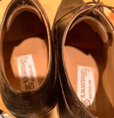 Romano Martegani Brown Hand Made Ostrich Shoes Size 8.5  display picture 2
