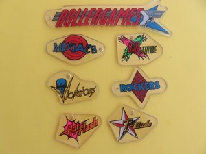 Rollergames Pinball Machine 7 Promotional Plastics