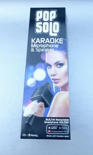 Popsolo Karaoke Microphone & Speaker 2 - In - 1 Wireless Speaker Smartphone App 