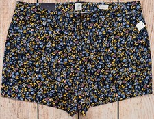 Womens Sz 18 City Khaki 5" Shorts GAP NWT Navy Floral - 920440 7a22 