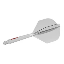 CUESOUL ROST 77 Integrated Dart Shaft and Flight,Standard Shape-Ice,Red logo