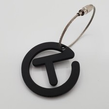 SCOTTY CAMERON BLACK CIRCLE T KEY FOB / BAG TAG